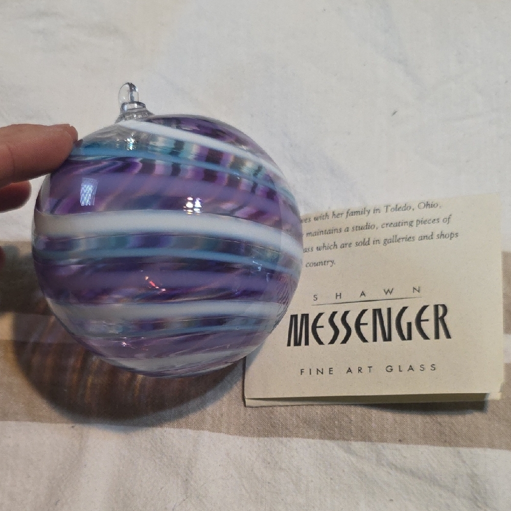 shawn messenger fine art glass ornaments
